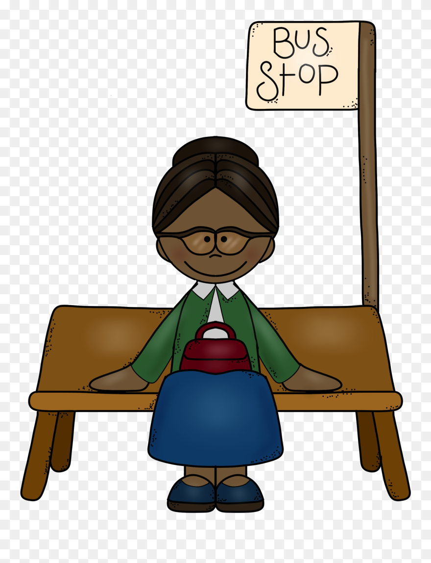 Clip Art Civil Rights Movement Montgomery Bus Boycott - Montgomery Bus Boycott Drawing - Png Download