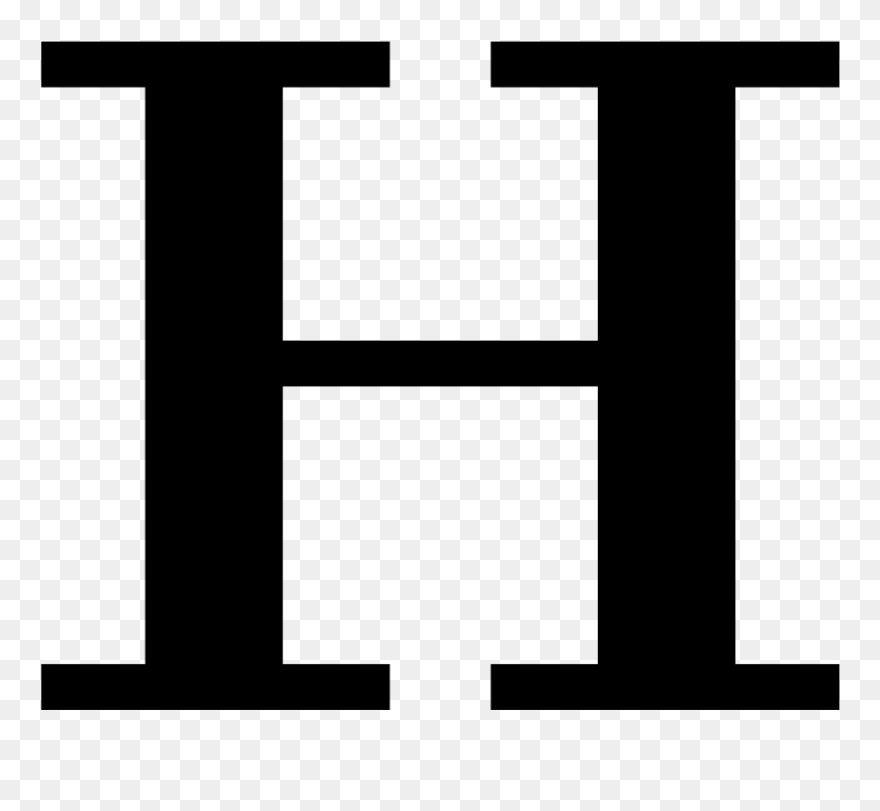 Cyrillic Letter H Clipart, Vector Clip A Cyrillic Letter - Letter H Clipart - Png Download