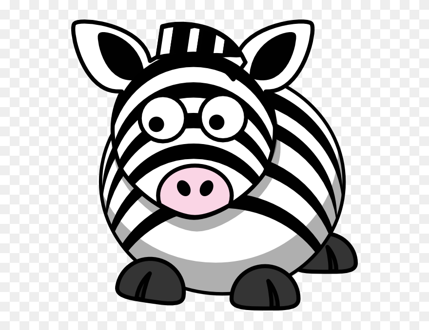 Black And White Zebra Head Clipart - Png Download