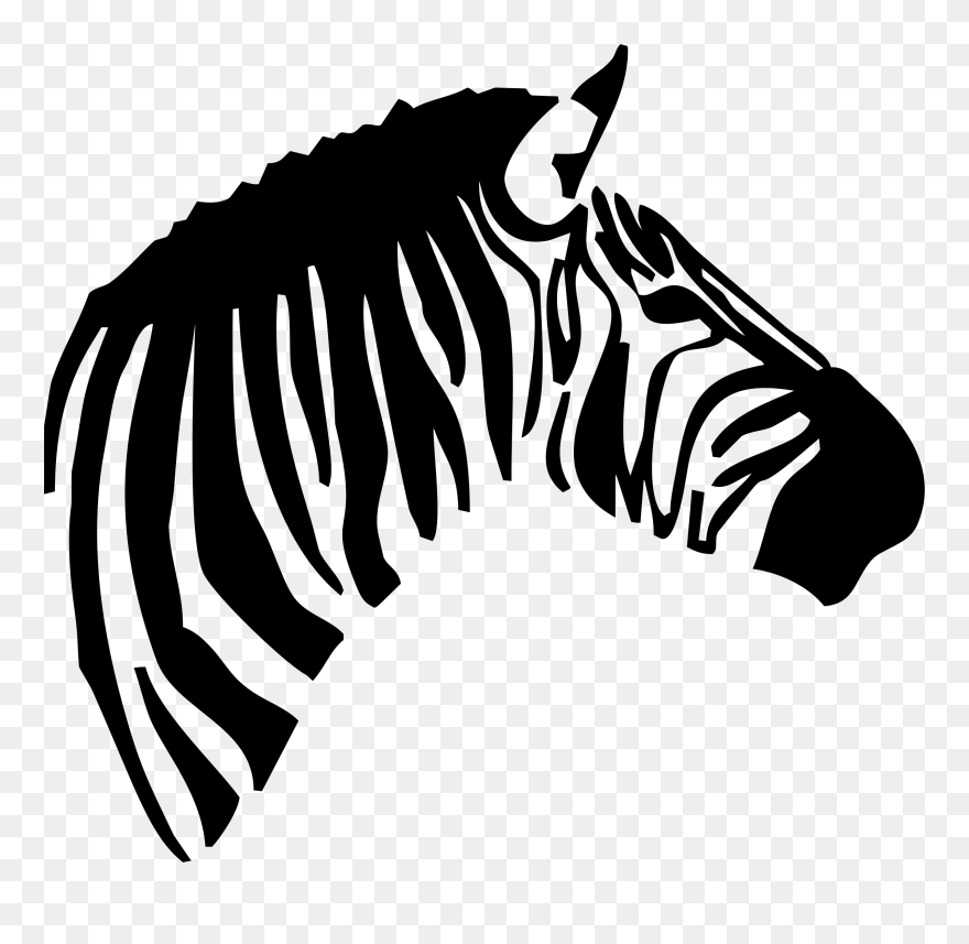 Watercolor Zebra Clipart 6 Transparent - Zebra Svg - Png Download