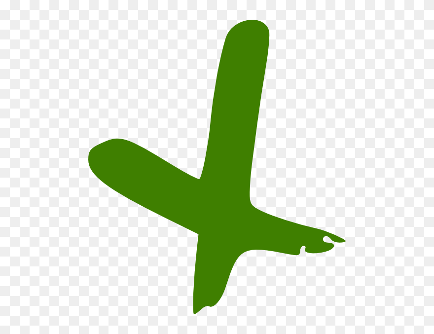 Green Clip Art At - Hand Drawn X Png Transparent Png