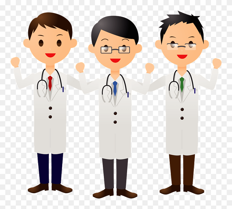 Medical Doctors Clipart - 医師 3 人 イラスト - Png Download