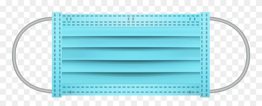 Blue Medical Disposable Face Mask Png Clipart - Colorfulness Transparent Png