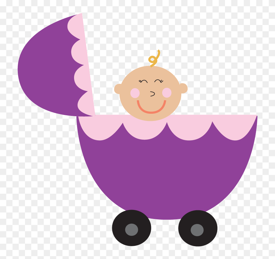 Baby Stroller Shower Printables - Clip Art - Png Download