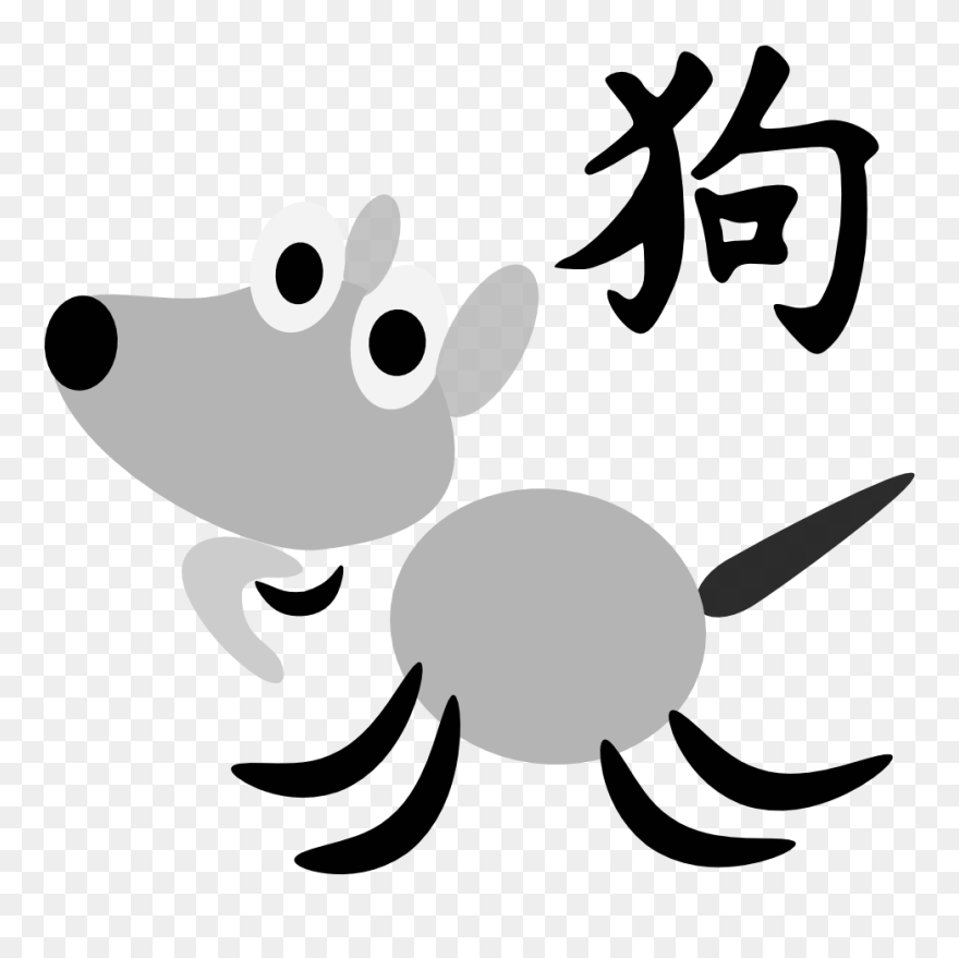 Chinese Horoscope Dog Sign Character Clipart Clip Arts - Want To Learn Chinese Language - Png Download
