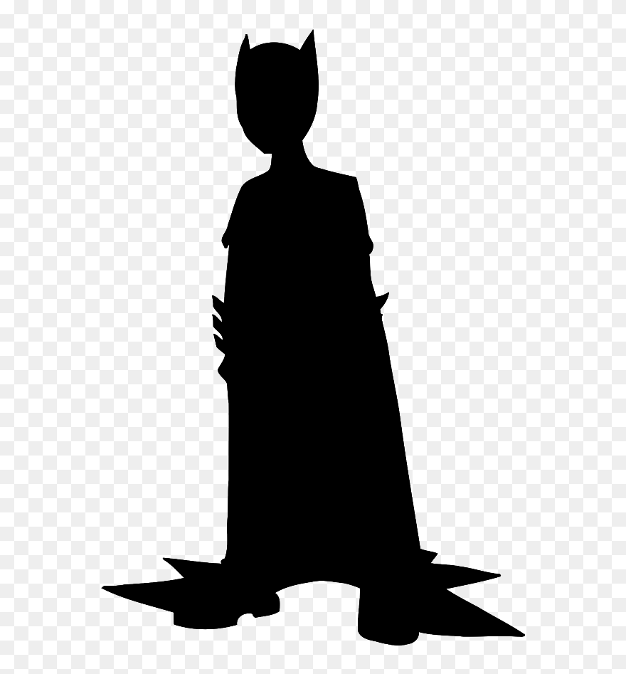 Clip Art Character Silhouette Fiction Black M - Illustration - Png Download