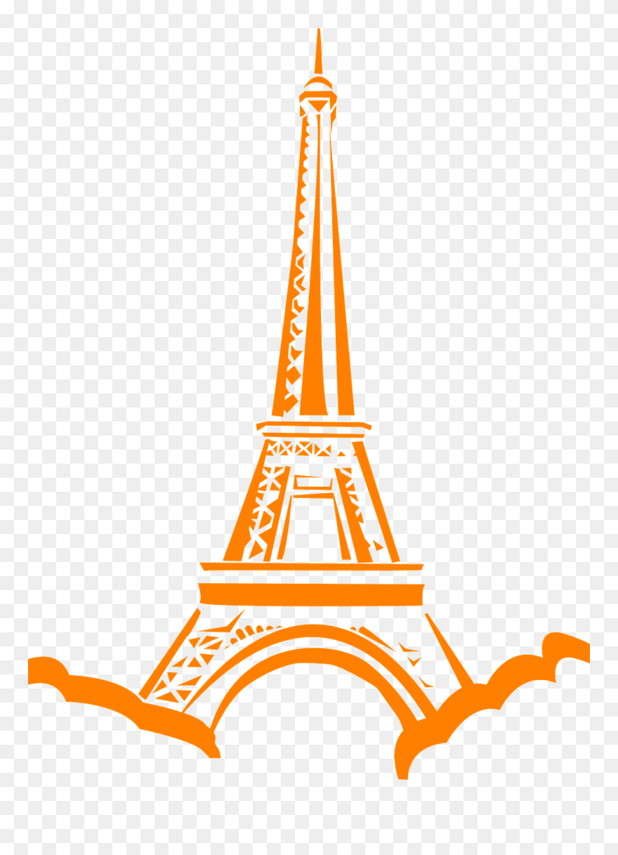 France Eiffel Tower Landmark - Eiffel Tower Vector Clipart