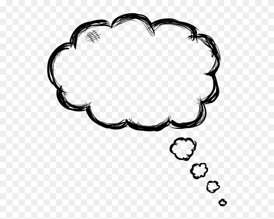 Idea Facebook, Inc - Thinking Bubble Png Clipart