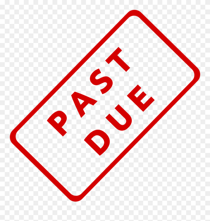Past Due Stamp Png Clipart