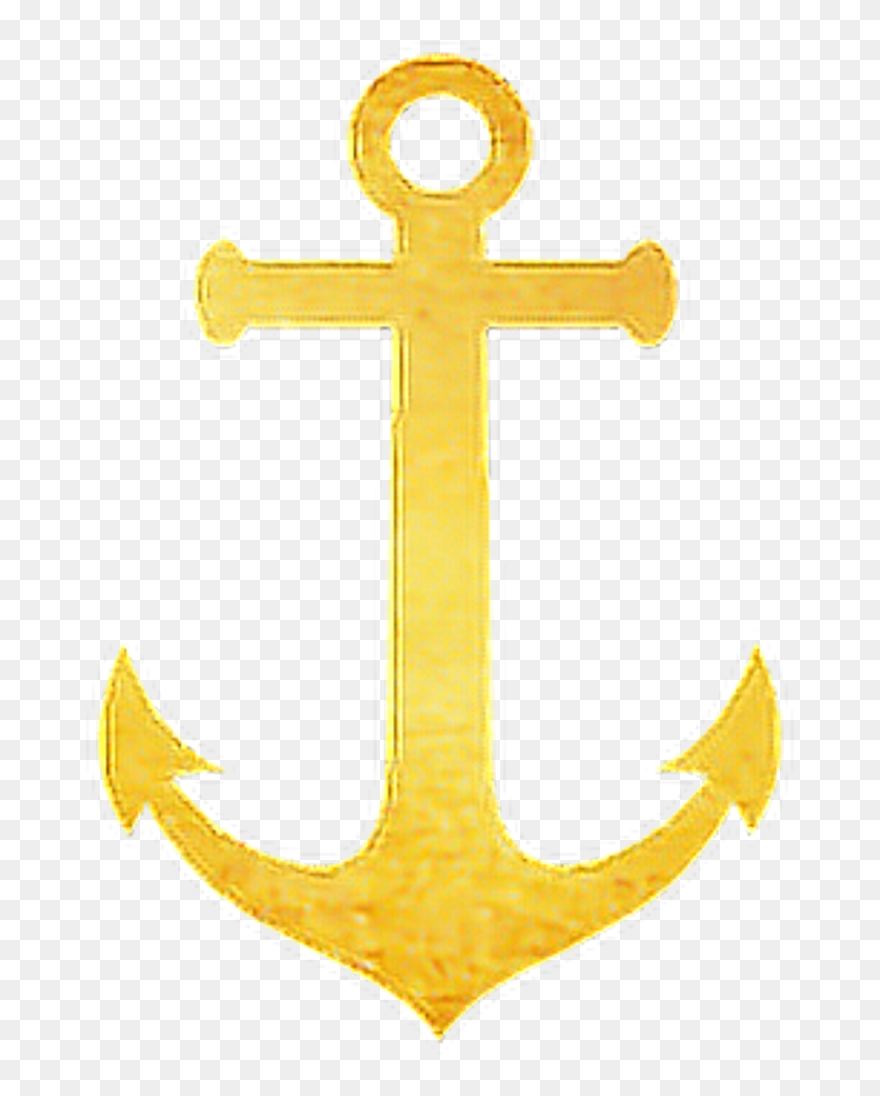 Anchor Clipart Gold Glitter - Gold Anchor Png Transparent Png