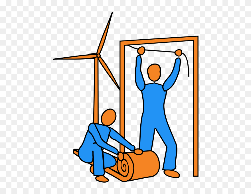 Environment Friendly Workers - Building Insulation Clipart - Png Download