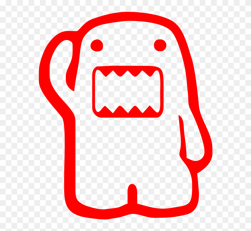 Domo Car Sticker Domestic Japanese Decal Market Clipart - Cutting Domo Kun Sticker - Png Download