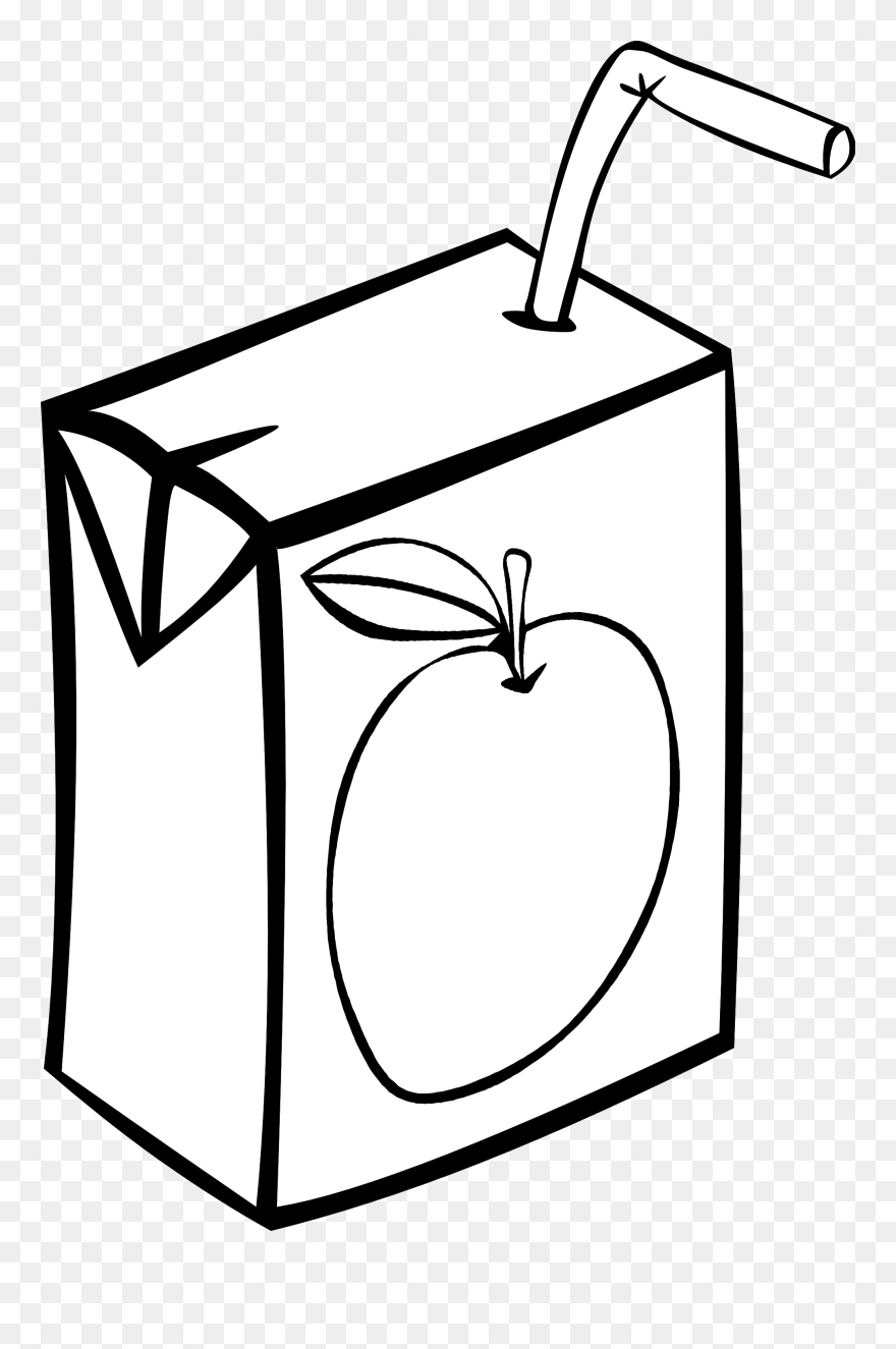 Gerald G Fast Food Drinks Ff Menu 6 Black White Line - Juice Clipart Black And White - Png Download