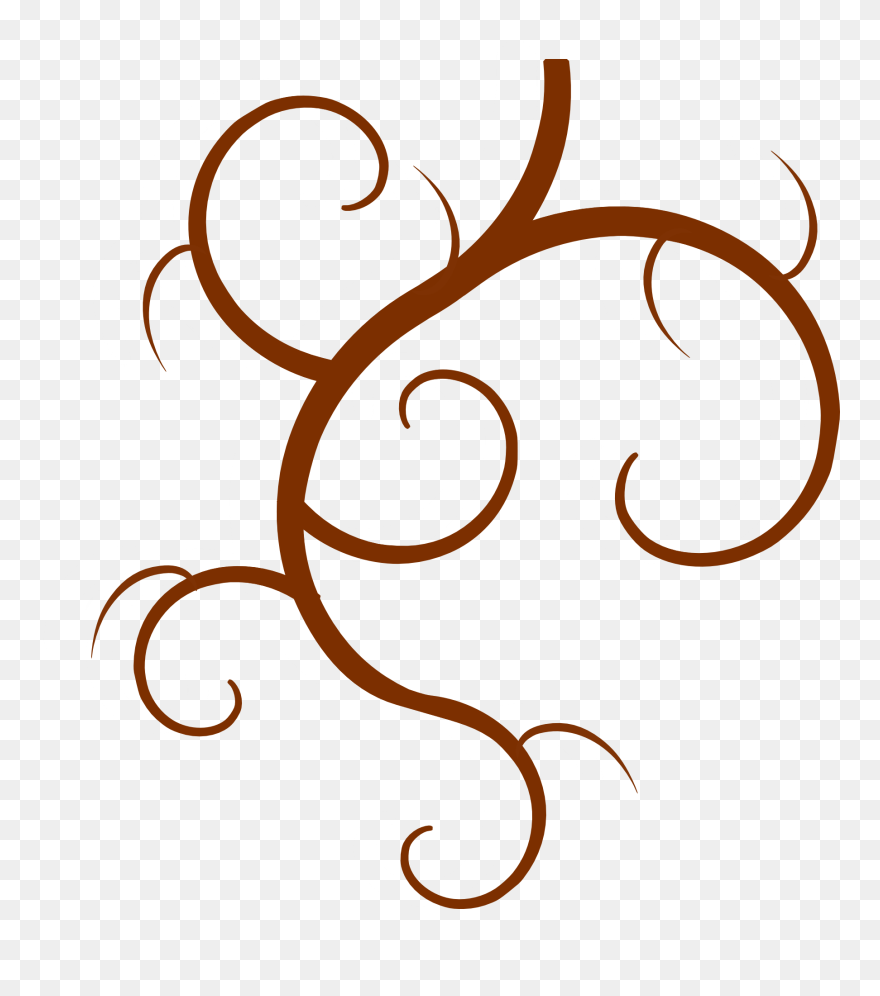 Swirl Branch Png Download - Clip Art Transparent Png