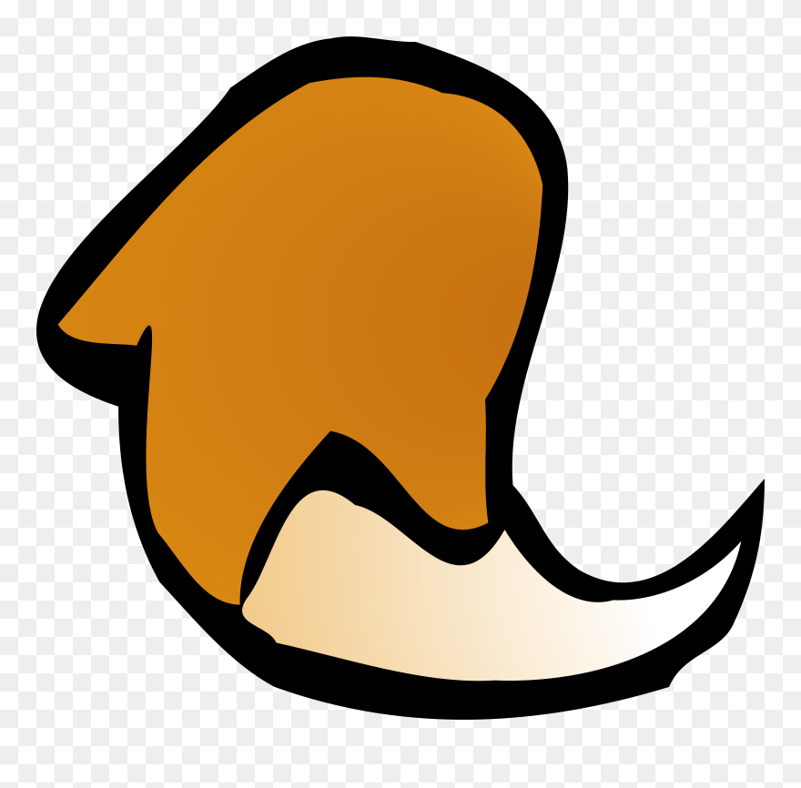 Menu Clipart Animated - Cartoon Clipart Fox Tail - Png Download