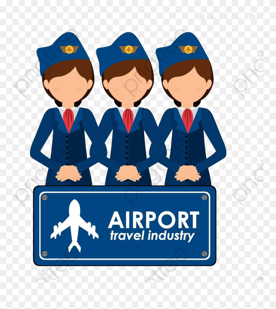 Airport Staff Cartoon Clipart