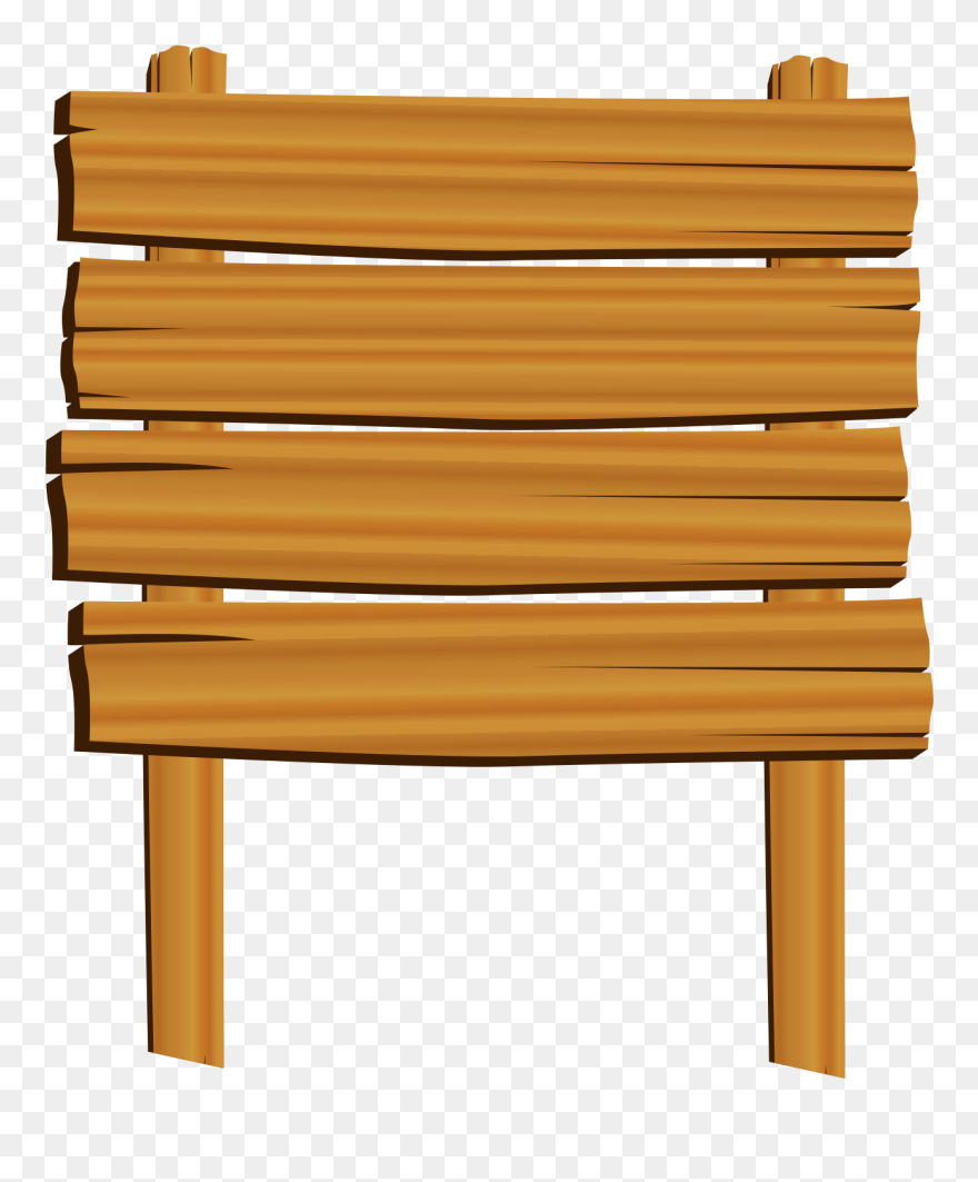 Wood Clip Art Wooden Hanging Board Png Transparent Png (5296657
