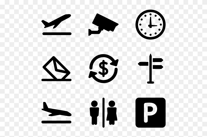 980 Free Vector Icons - Airport Icons Clipart