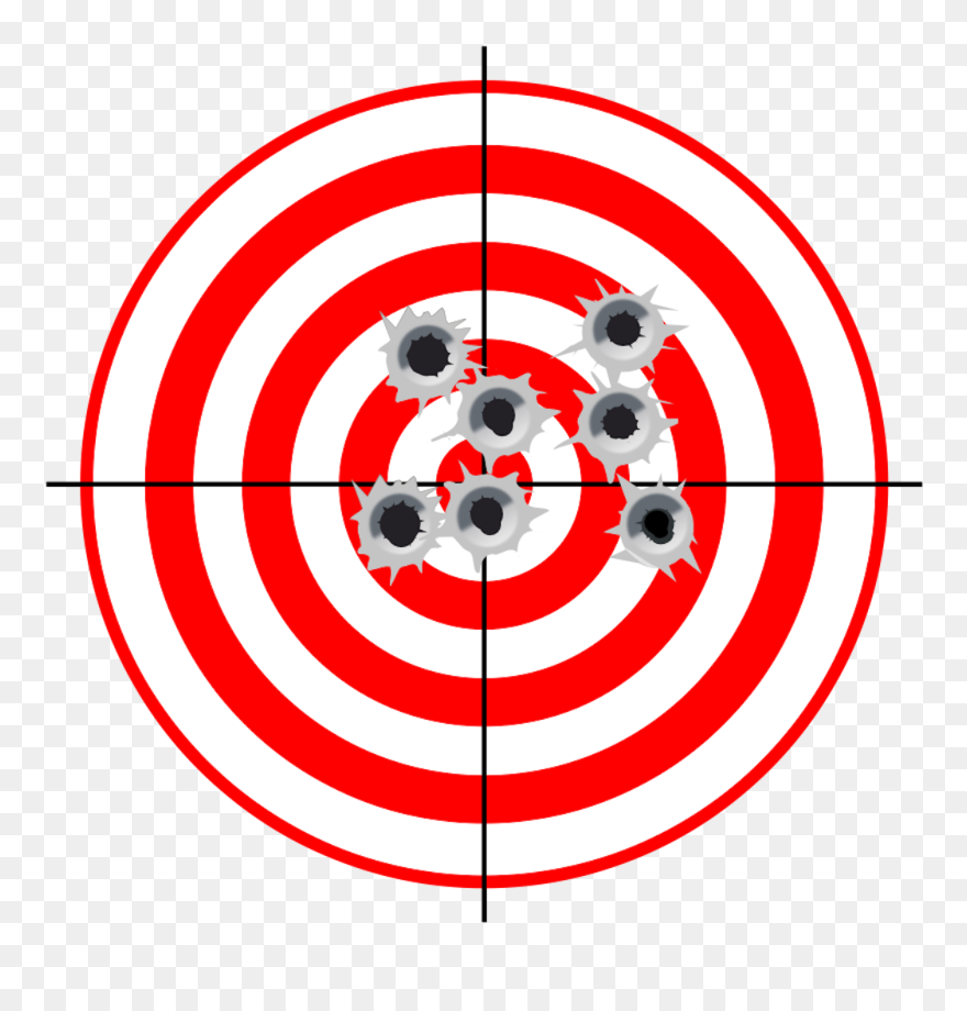 Practice Vr - Bullseye Shooting Target Clipart