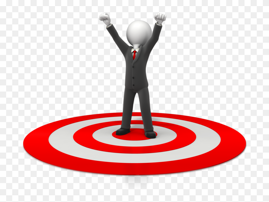 Transparent Target Clip Art - Goal Achieved Png