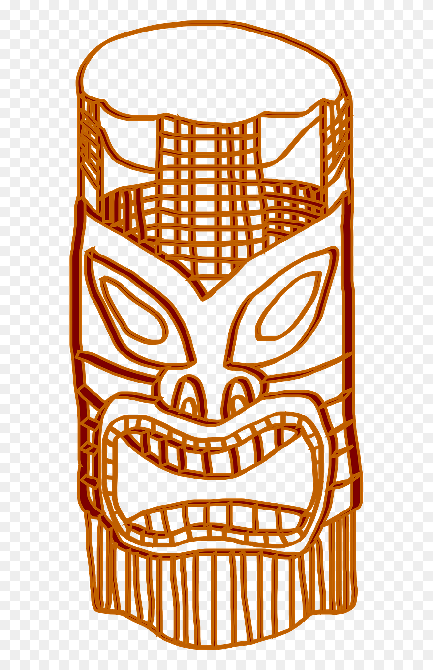 Transparent Totem Poles Clipart - Clip Art Tiki - Png Download