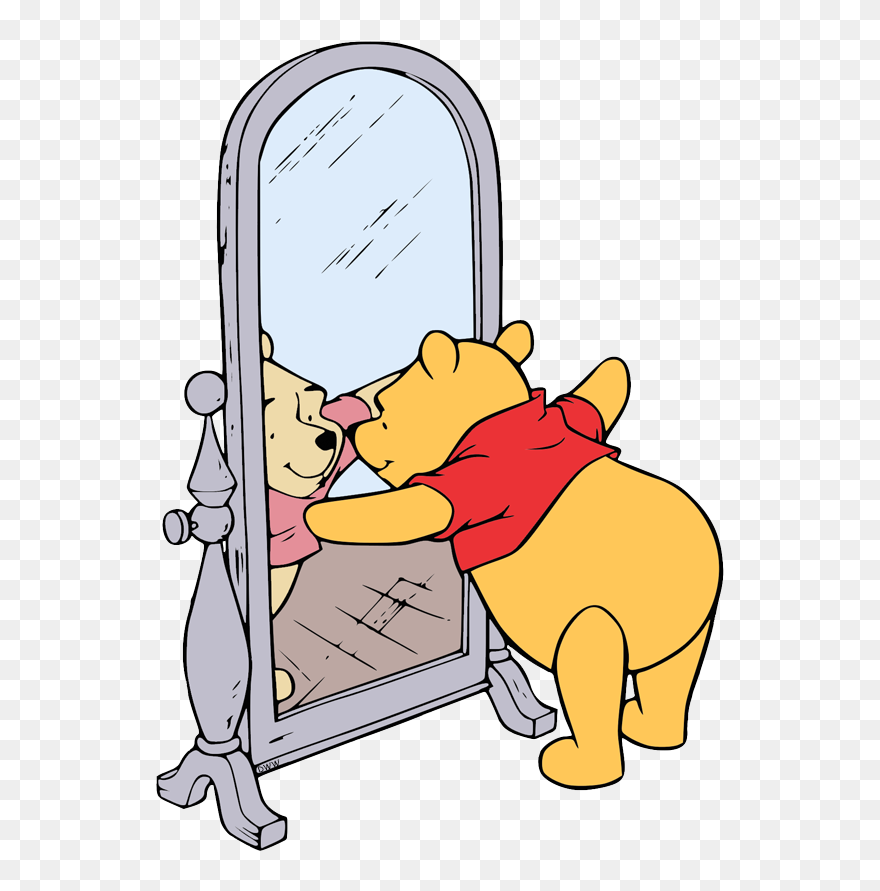 Winnie The Pooh Mirror Png Clipart