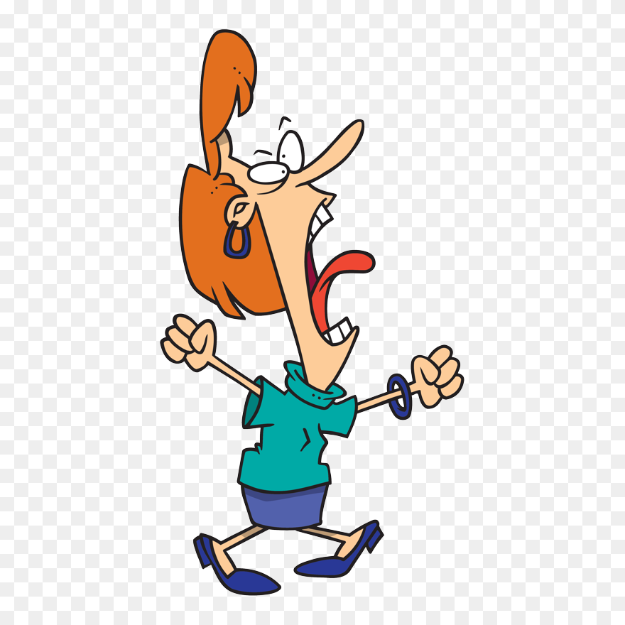 Transparent Yelling Clip Art - Teacher Yelling Clip Art - Png Download