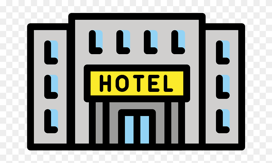 Hotel Emoji Clipart - Comet Lake - Png Download