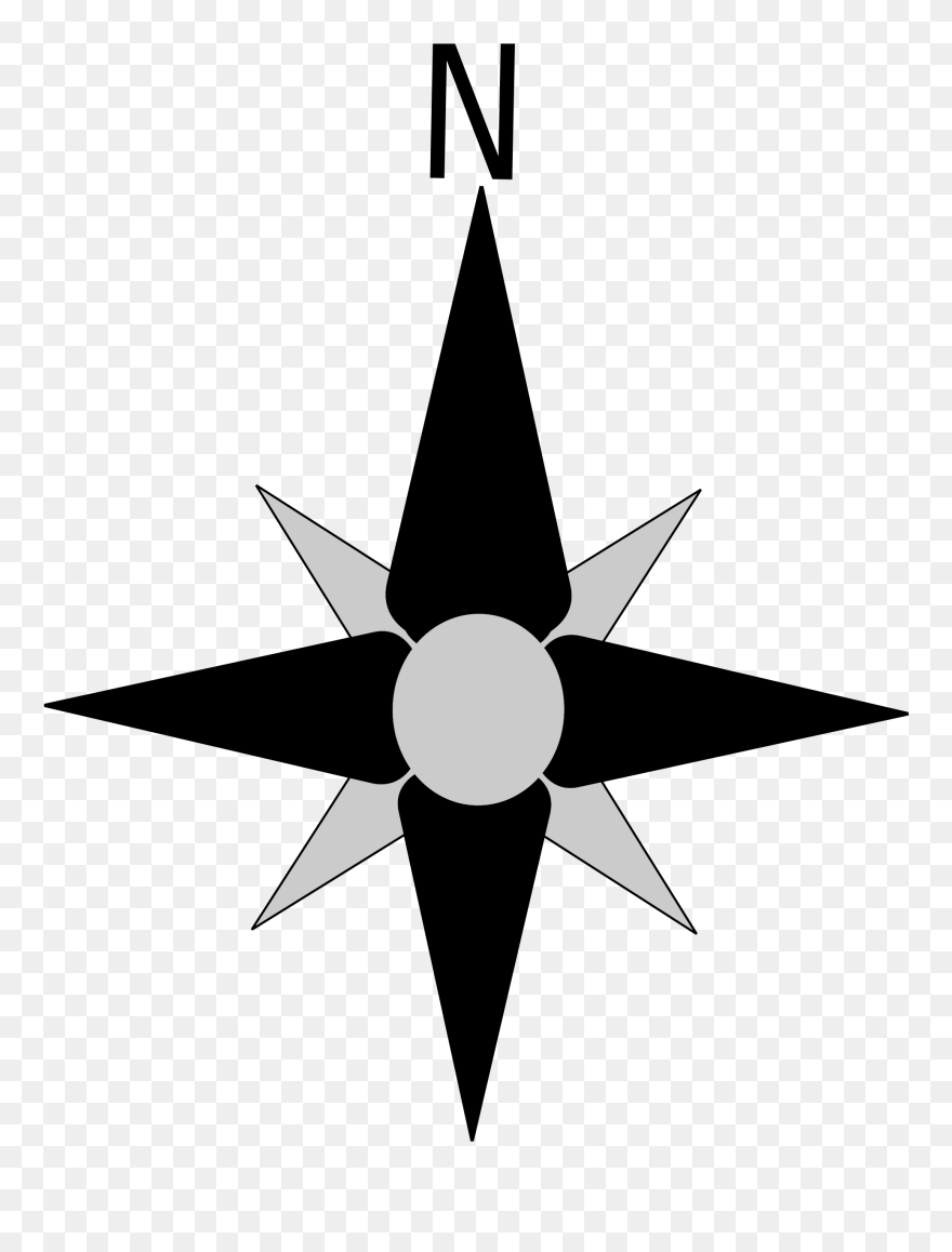 Rose Big Image Png - Transparent Background North Arrow Png Clipart