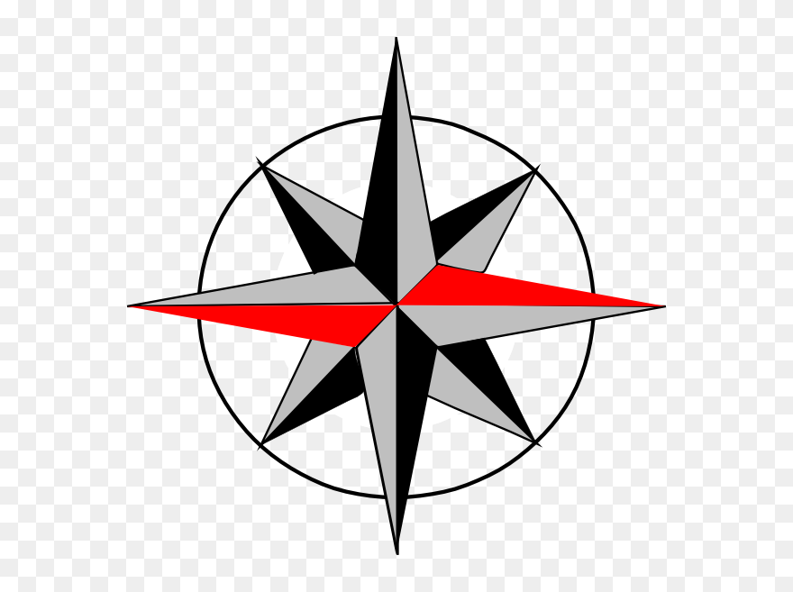 Compass Clipart West Compass - North South East West Png Transparent Png