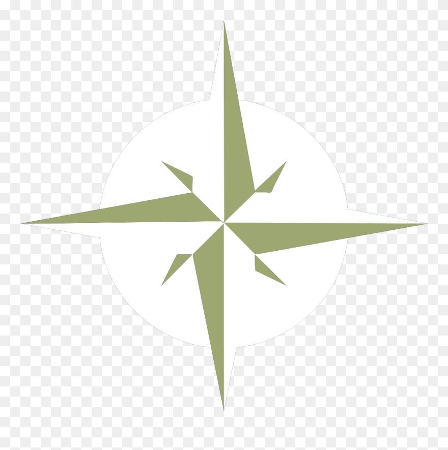 White Compass Rose Svg Clip Arts - White Compass Rose Transparent - Png Download