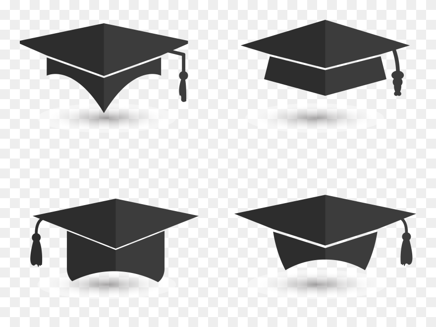 Graduation Ceremony Square Academic Cap Euclidean Vector - Transparent Background Vector Graduation Hat Clipart