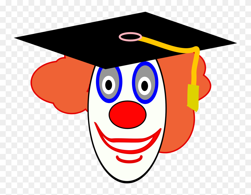 Graduate School Clipart Clip Download Free Graduation - Clown Face - Png Download