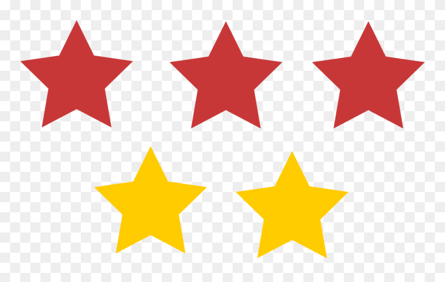 Vote Star Rating Icon - 5 Stars Clipart - Png Download