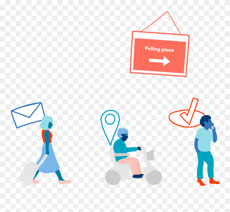 Democracy Clipart Voting Poll - Png Download