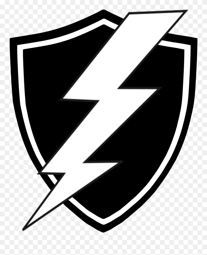 Shield Logo Black And White Clipart