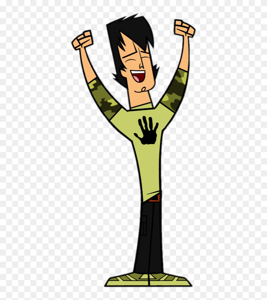 Total Drama Trent Happy - Total Drama Island Characters Trent Clipart