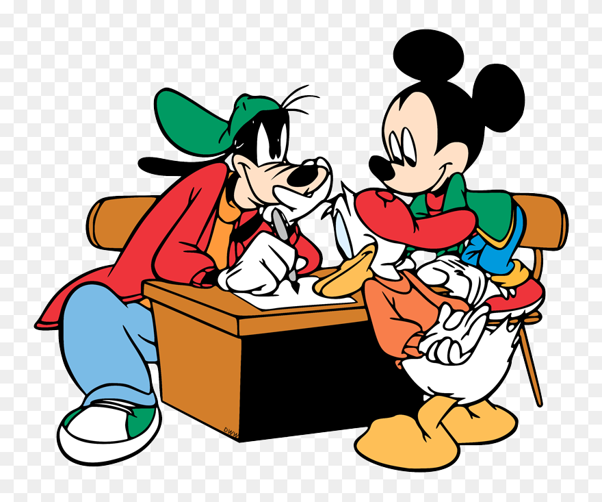 School Mickey Mouse Clip Art - Png Download