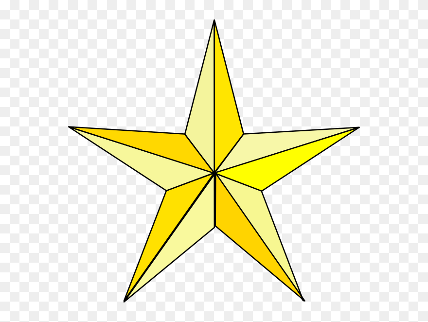 Texas Star Clip Art At Clker - Clear Background Star Transparent - Png Download