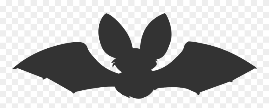Bat Silhouette Clip Art - Bat Silhouette Animal - Png Download