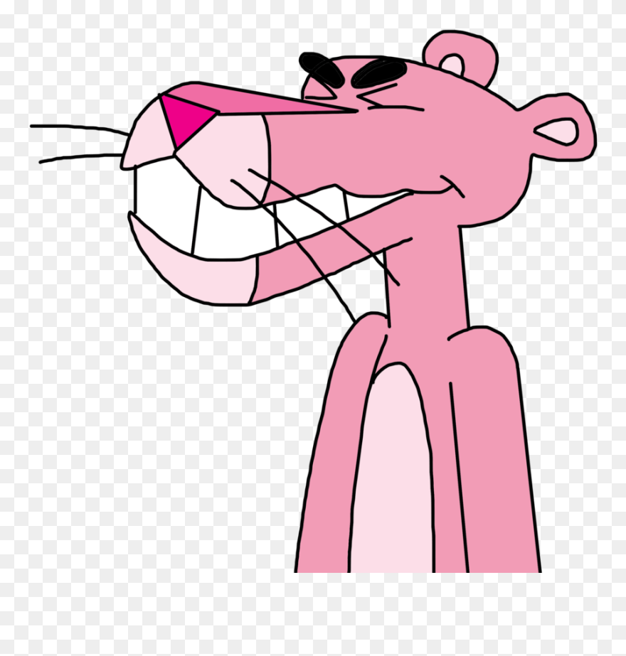 The Pink Panther Laughing By Marcospower1996 - Pink Panther Laughing In Animation Clipart
