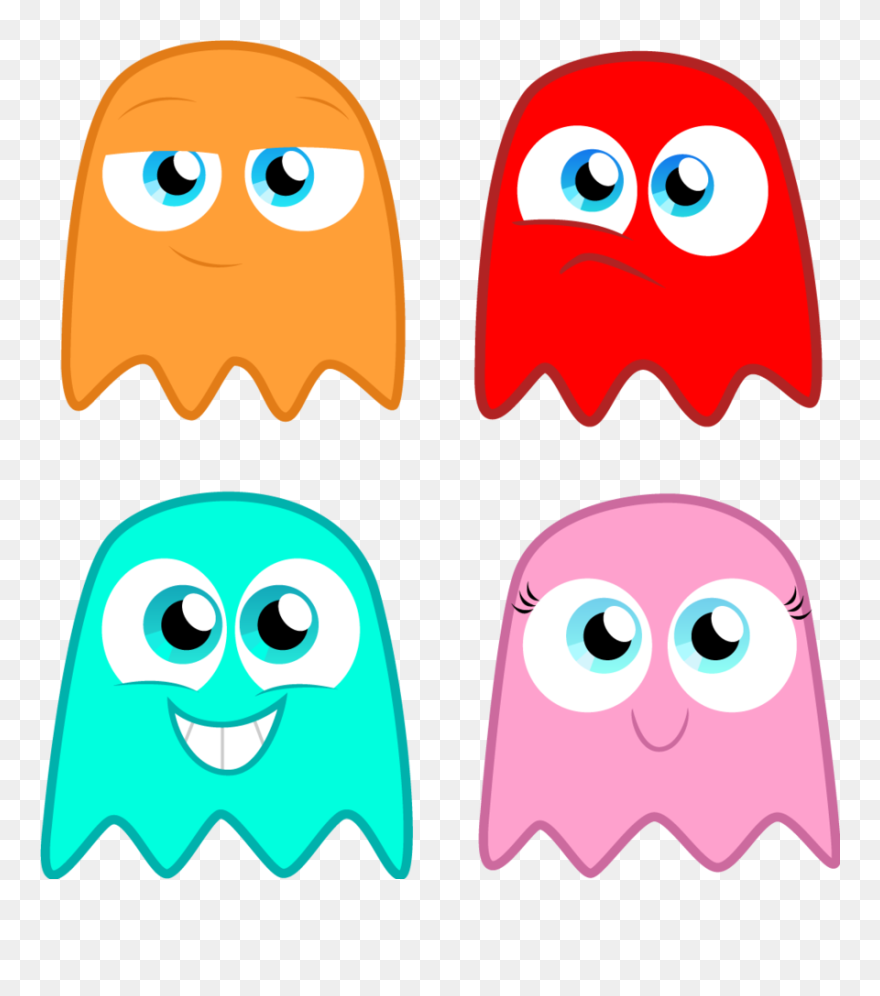 Pacman Ghost Blue Wallpaper The Pac Man Ghosts By Alisonwonderland - Cartoon Pac Man Ghosts Clipart