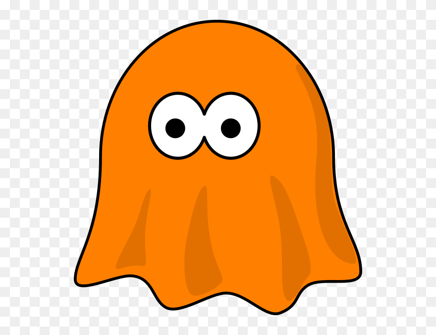 Orange Ghost Clipart