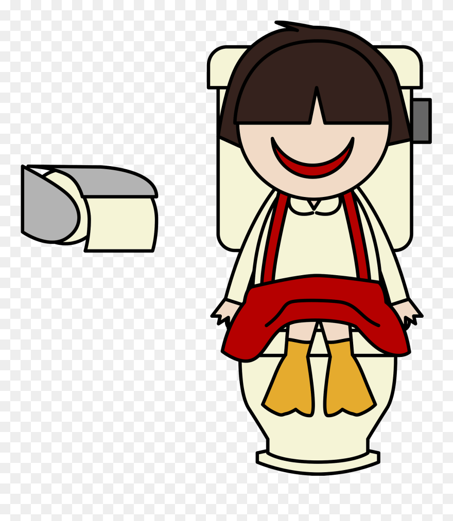 トイレ に 座る イラスト Clipart