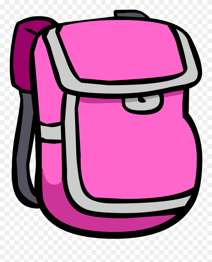 Book Bag Clipart Free Image Backpack Clipart Pink Backpack - Transparent Background Backpack Clipart - Png Download