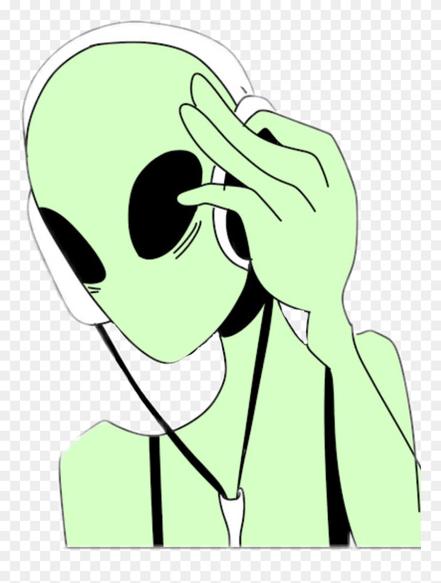 Svg Stock Aliens Drawing Classic - Alien Drawing Clipart