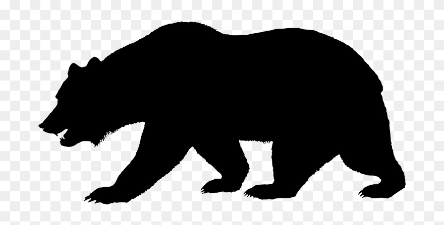 California Grizzly Bear California Grizzly Bear Flag Clipart