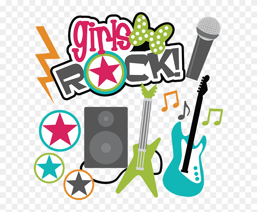Girls Rock Clip Art - Png Download