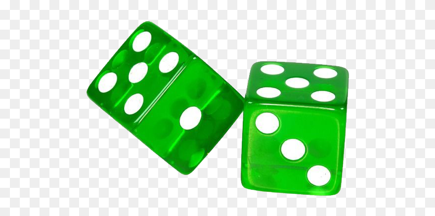 Dice Set Seconds Gambling - Green Dice Transparent Clipart - Png Download