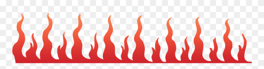 Line Of Fire Clipart - Flames Clip Art - Png Download
